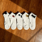 Xuancozy Women's Speckled Ankle Socks (5 Pairs) - Comfortable Daily Wear