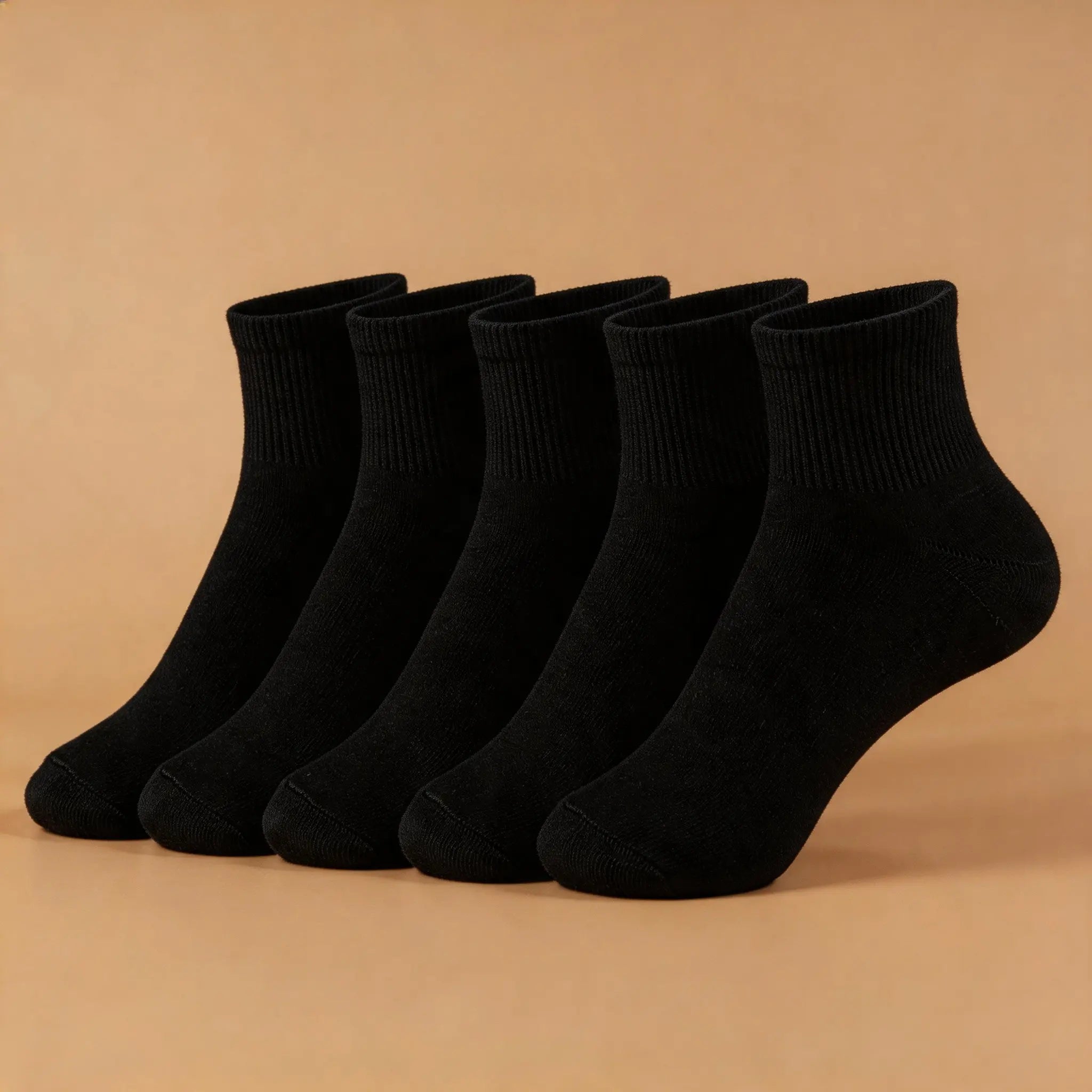 Xuancozy Women's White/Black Ankle Socks(10 Pairs)-Comfortable Daily Wear