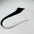 Xuancozy Women's White/Black Ankle Socks(10 Pairs)-Comfortable Daily Wear