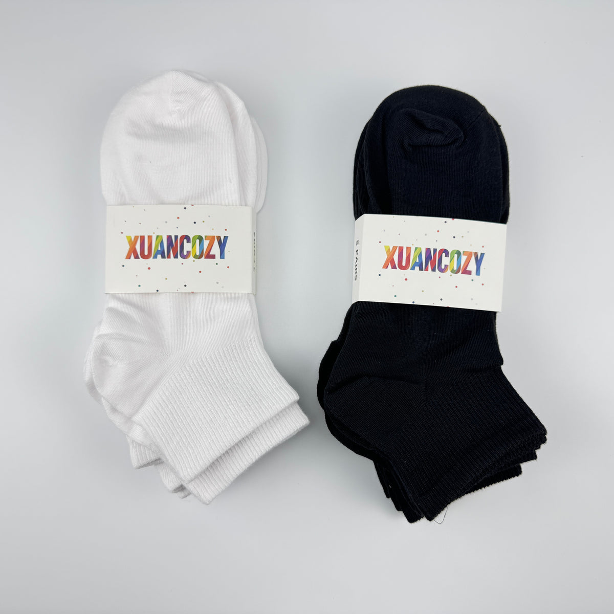 Pick Your Style-Women's Ankle Socks(10 Pairs)-Comfortable Daily Wear-White/Black available