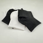 Xuancozy Women's White/Black Ankle Socks(10 Pairs)-Comfortable Daily Wear