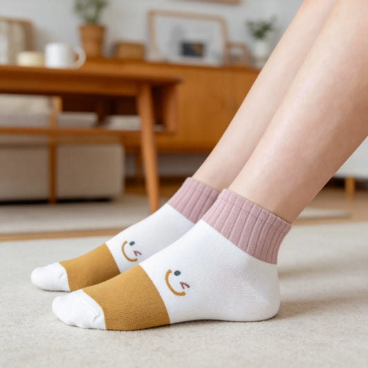 Pick Your Style-Women's Multicolor Ankle Socks(5 Pairs)-Comfortable Daily Wear-14 Designs Available