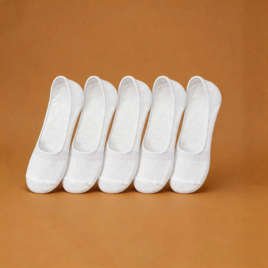 Xuancozy Women's White/Black No Show Socks(10 pairs)-Comfortable Daily Wear