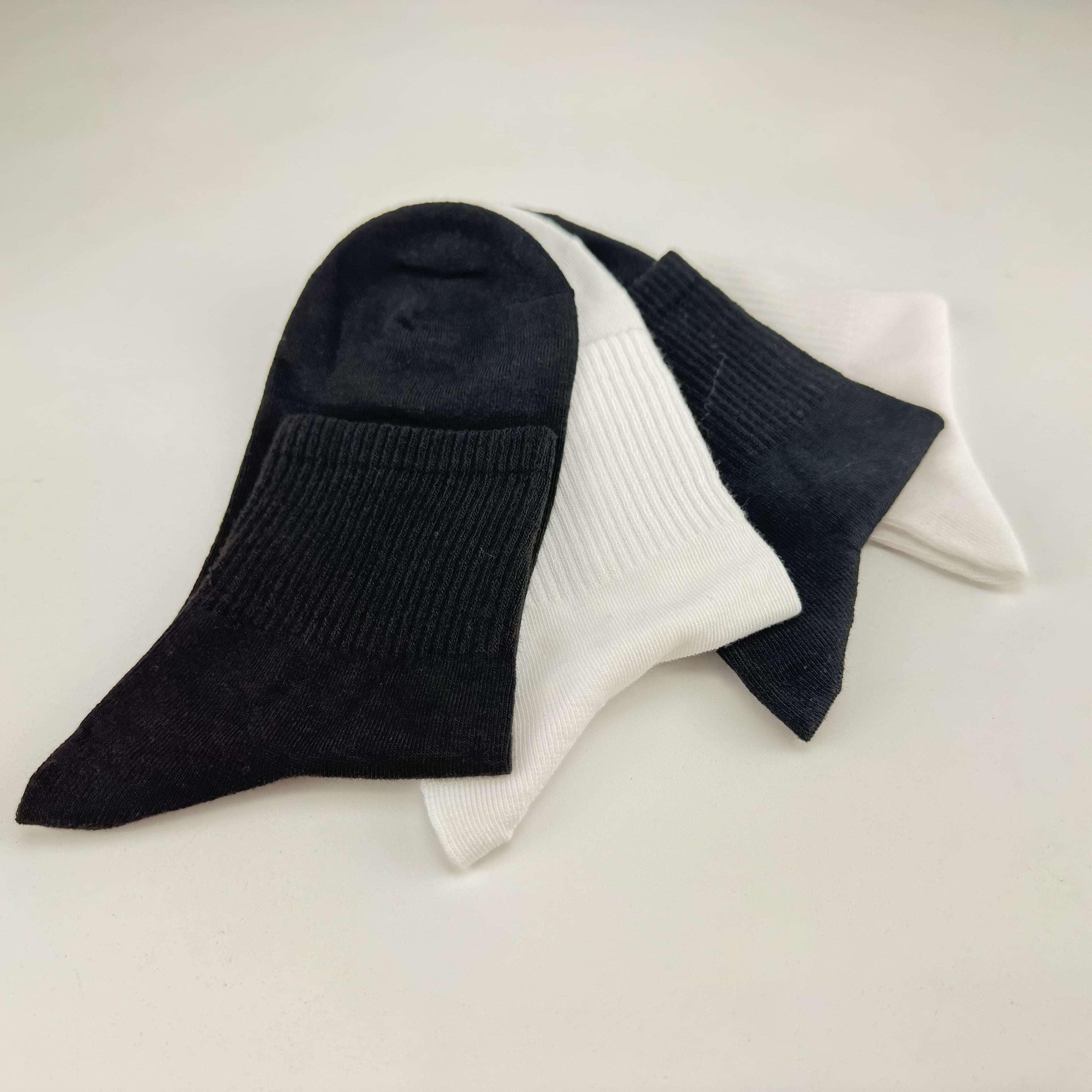 Xuancozy Women's White/Black Quarter Socks(10 pairs)-Comfortable Daily Wear