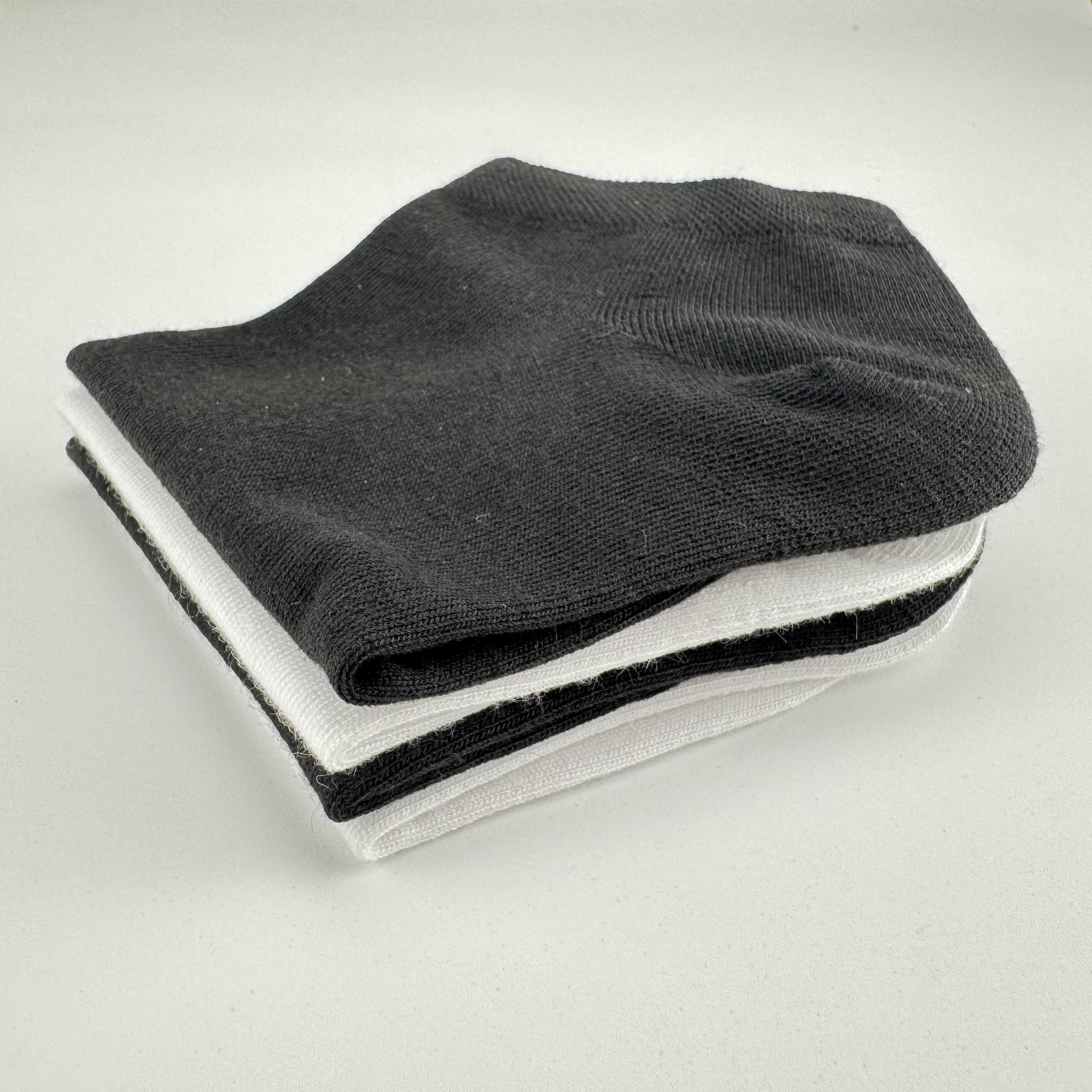 Xuancozy Women's White/Black Low Ankle Socks(10 pairs)-Comfortable Daily Wear