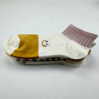 Xuancozy Women's Multicolor Ankle Socks(5 Pairs)-Comfortable Daily Wear