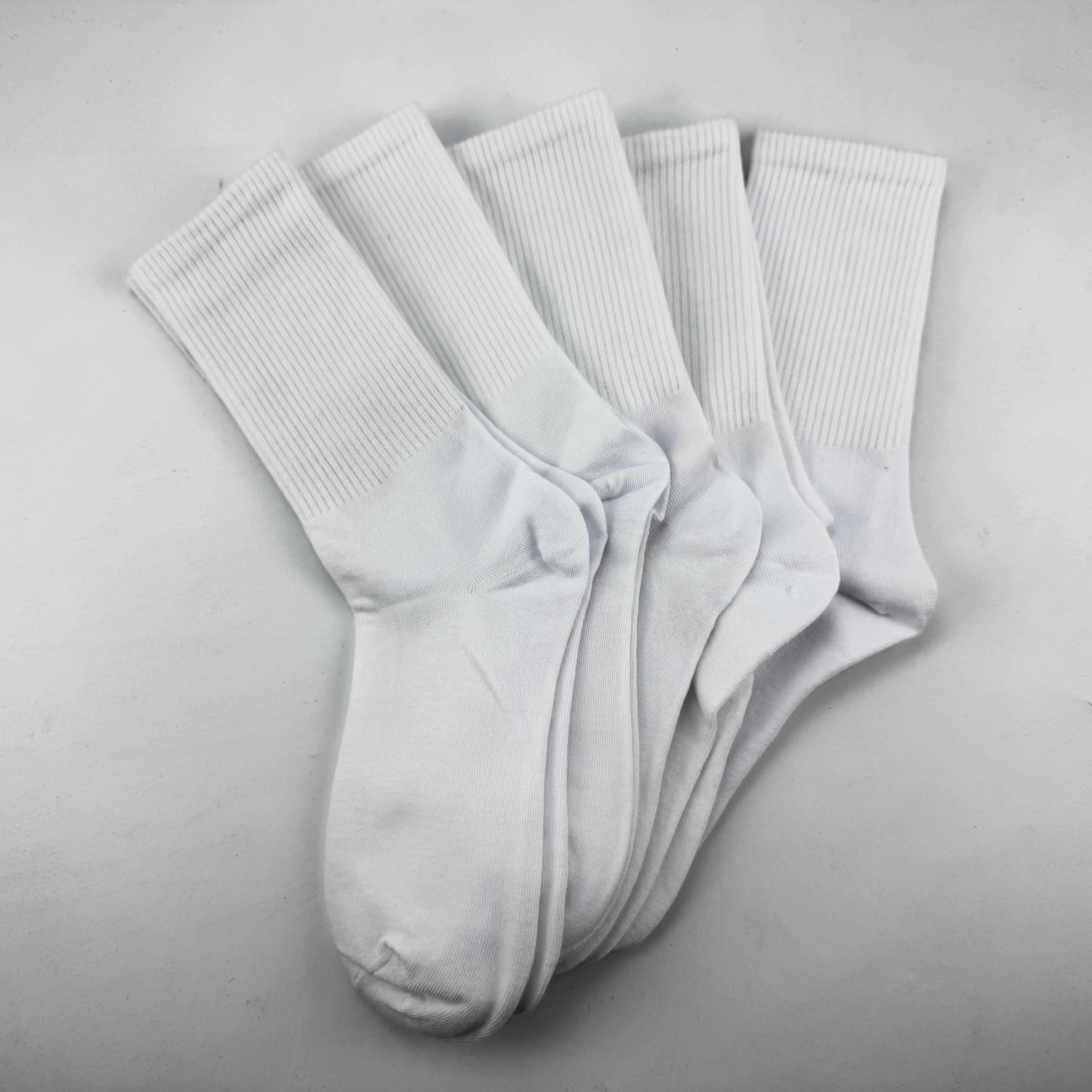 Xuancozy Women's White/Black Crew Socks(10 pairs)-Comfortable Daily Wear