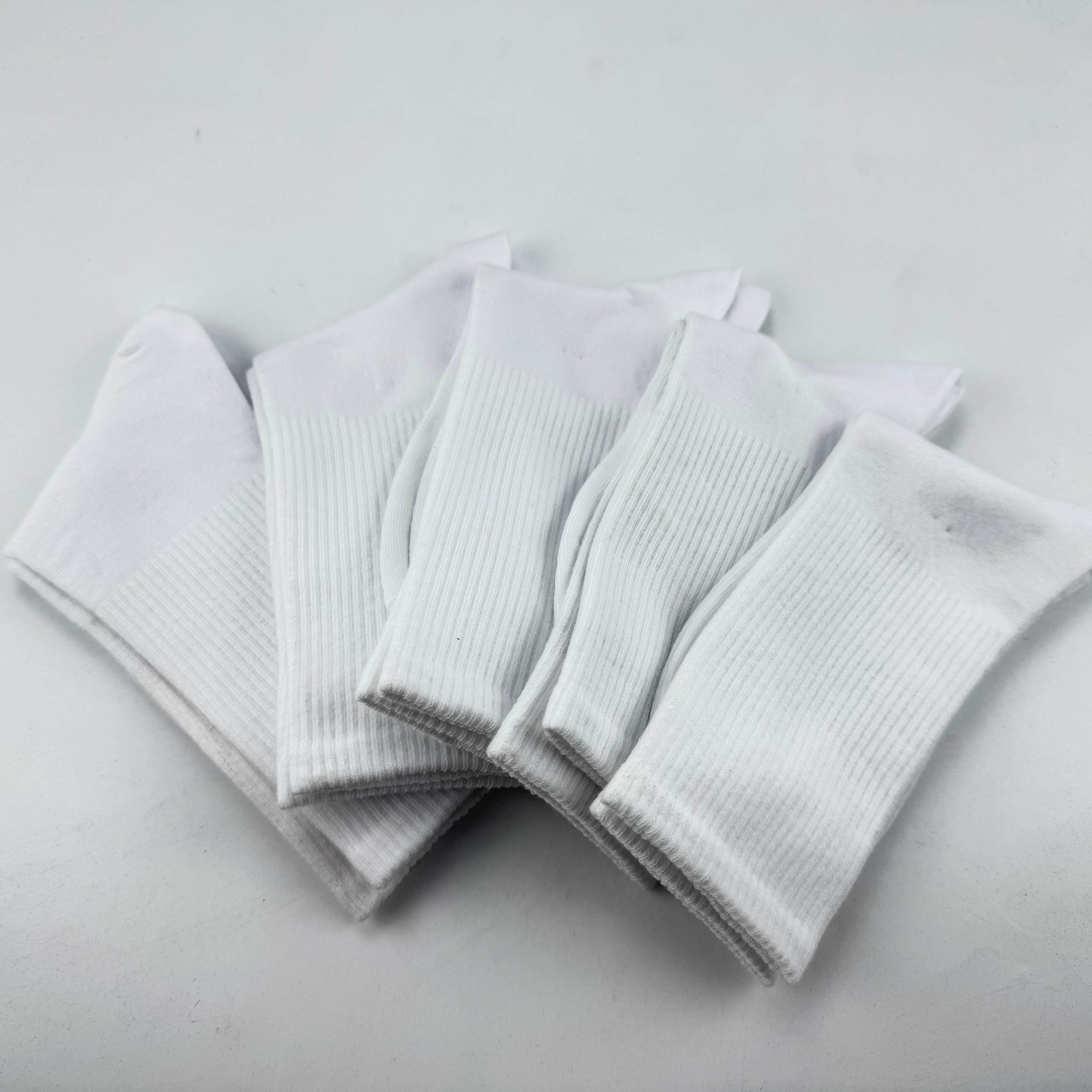 Xuancozy Women's White/Black Crew Socks(10 pairs)-Comfortable Daily Wear