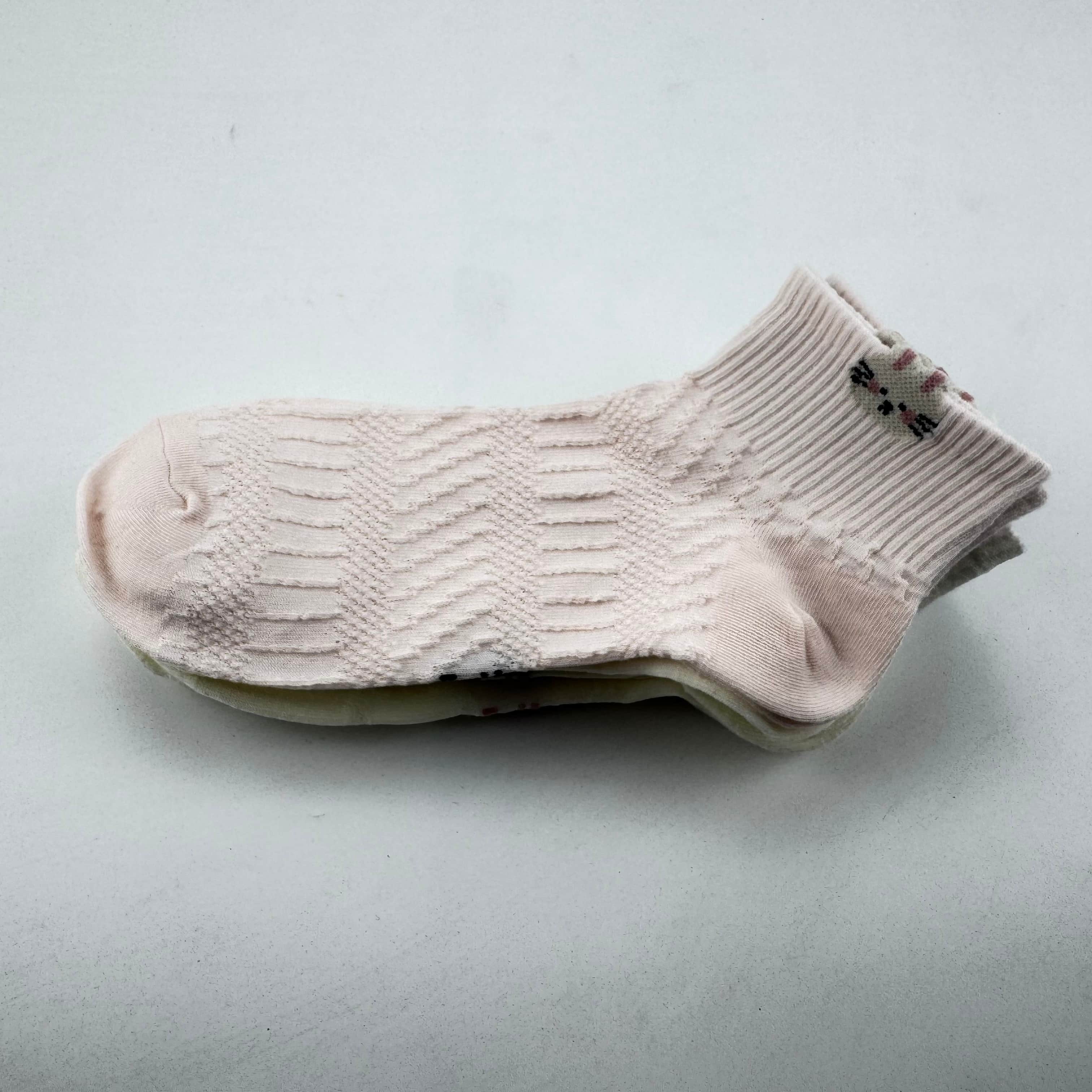 Xuancozy Women's 3D Jacquard Ankle Socks(5 Pairs)-Comfortable Daily Wear