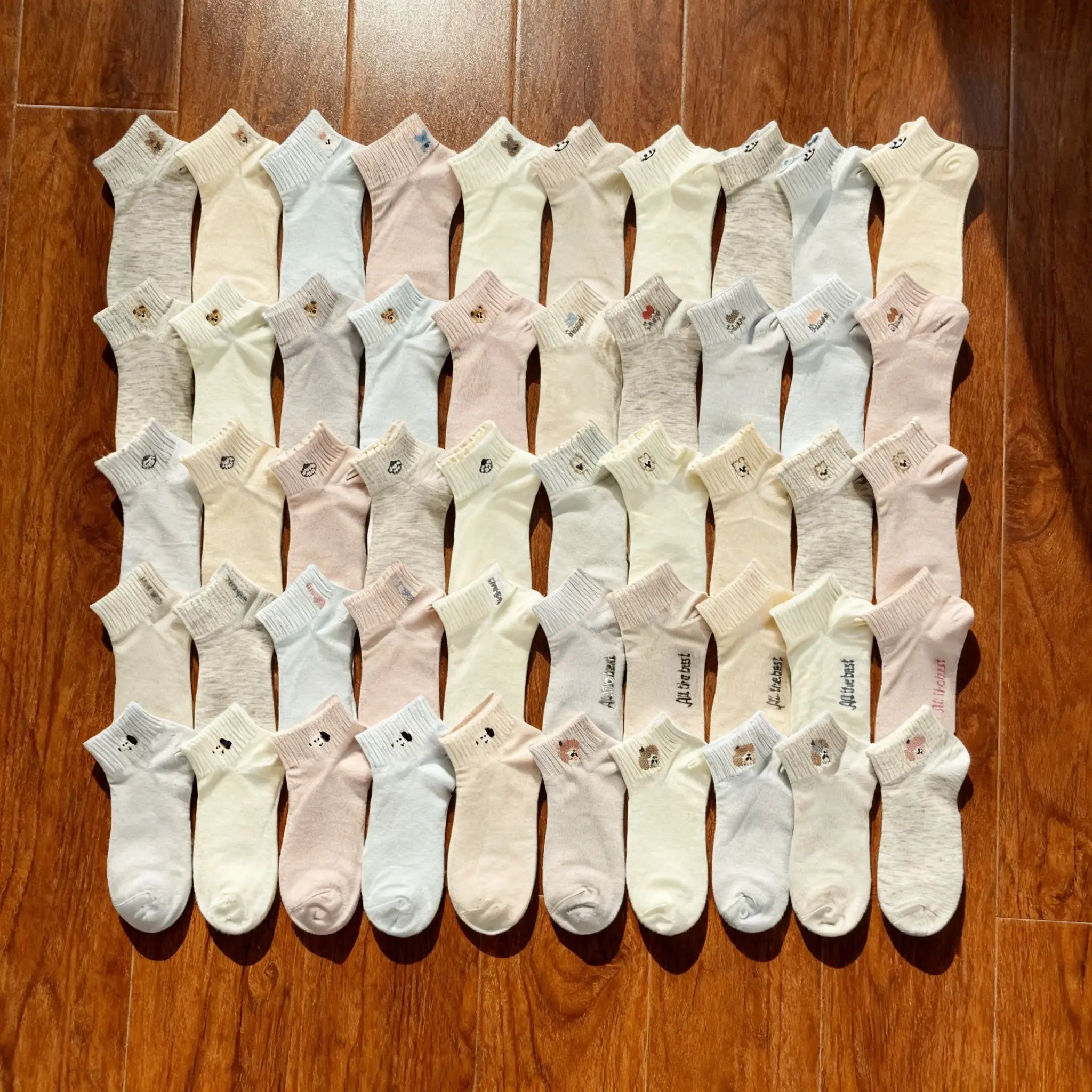 Xuancozy Women's Minimalist Ankle Socks(5 Pairs)-Comfortable Daily Wear
