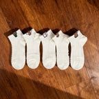 Xuancozy Women's 3D Jacquard Ankle Socks(5 Pairs)-Comfortable Daily Wear