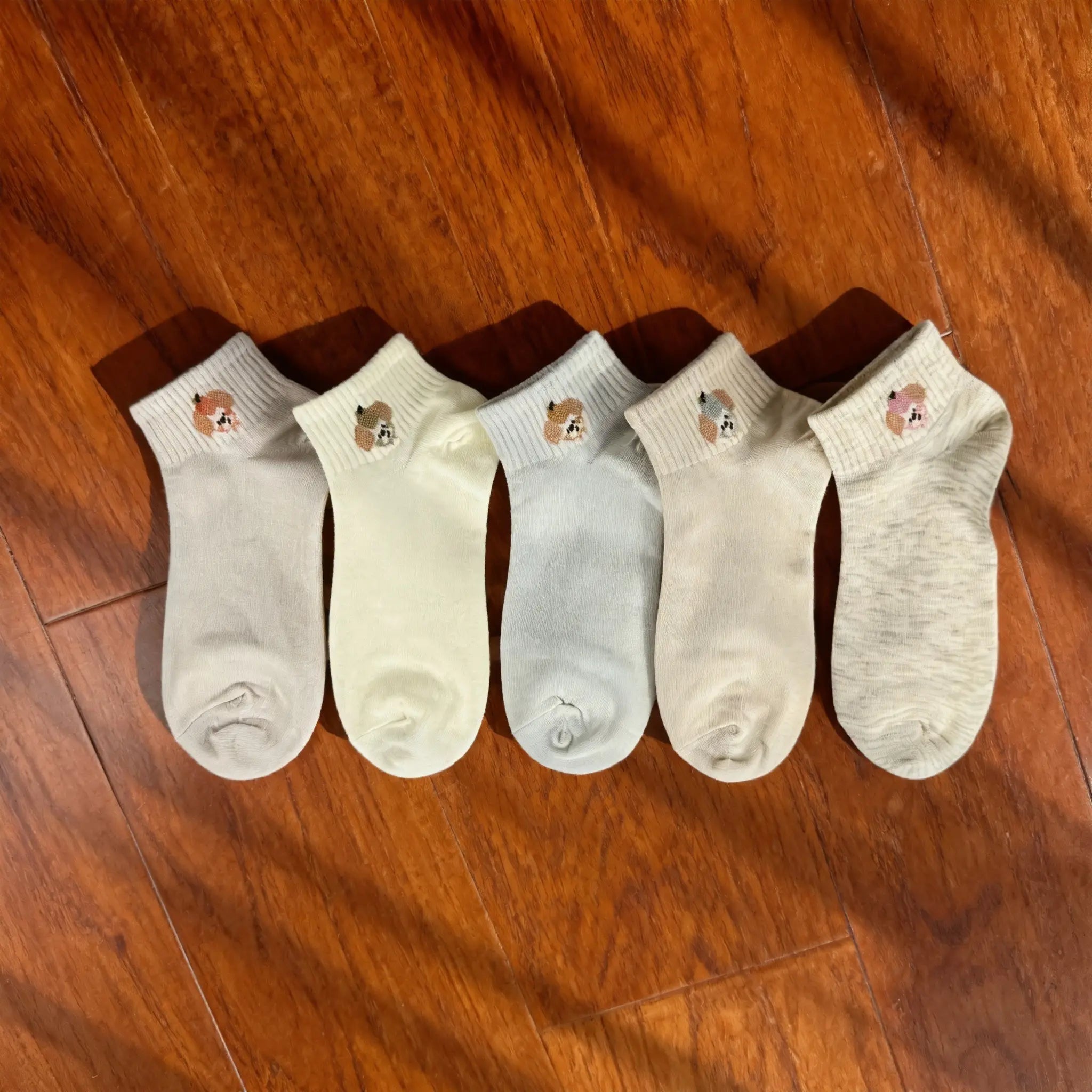 Xuancozy Women's Minimalist Ankle Socks(5 Pairs)-Comfortable Daily Wear