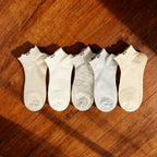 Xuancozy Women's Minimalist Ankle Socks(5 Pairs)-Comfortable Daily Wear