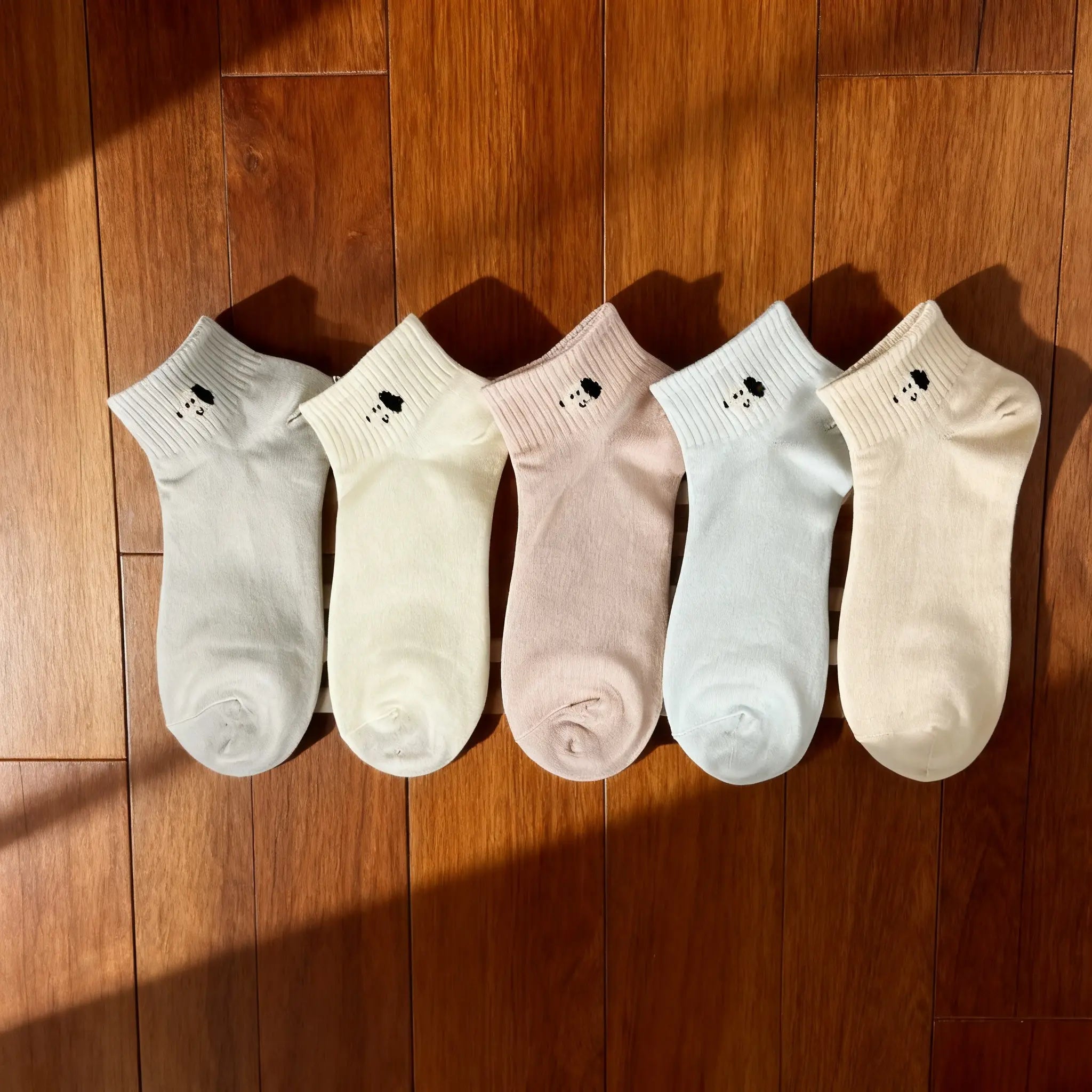 Xuancozy Women's Minimalist Ankle Socks(5 Pairs)-Comfortable Daily Wear