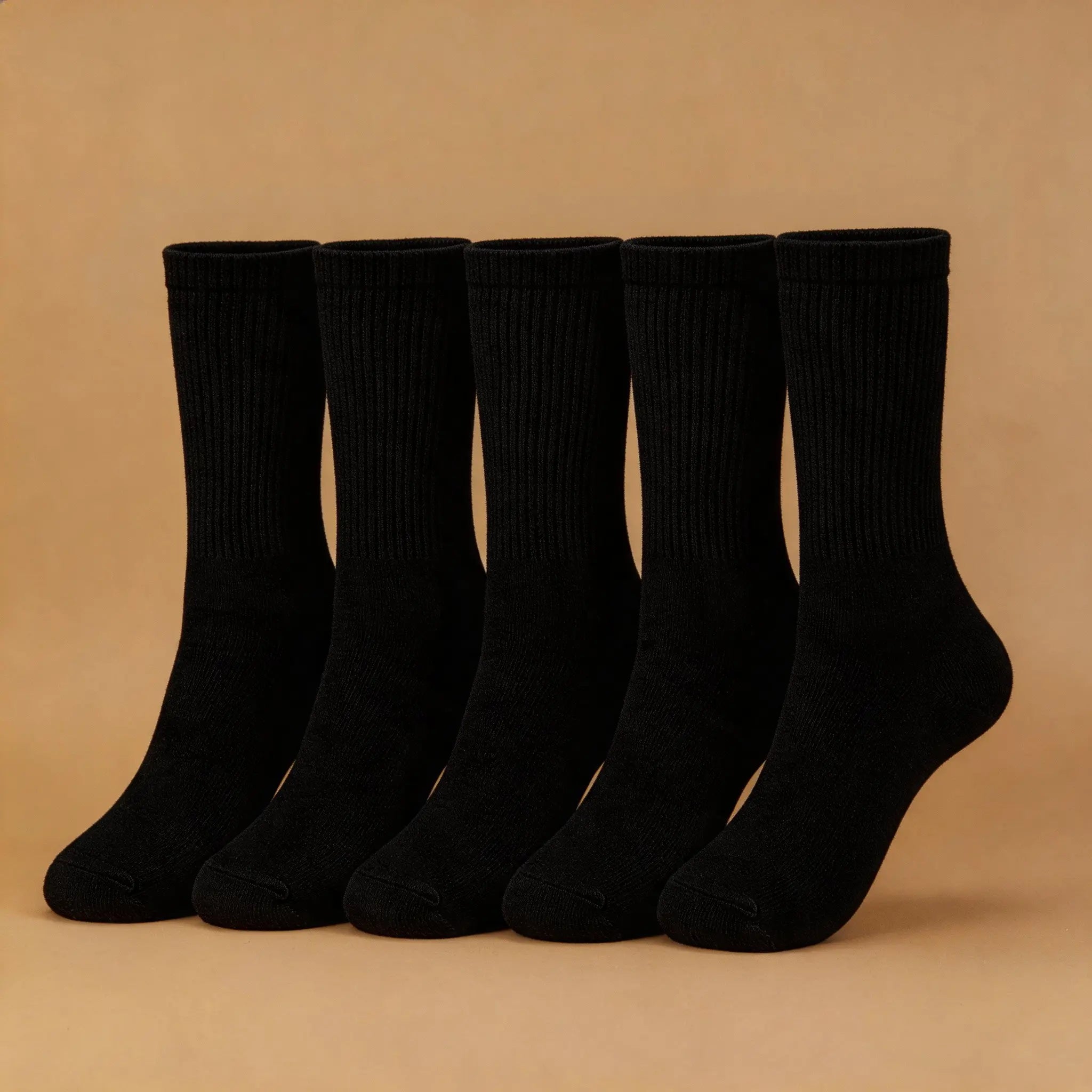 Xuancozy Women's White/Black Crew Socks(10 pairs)-Comfortable Daily Wear