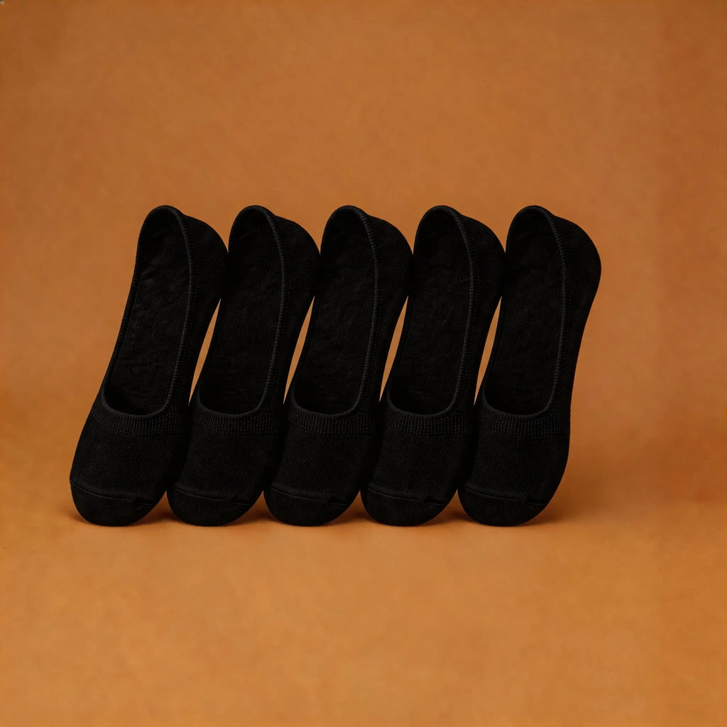 Xuancozy Women's White/Black No Show Socks(10 pairs)-Comfortable Daily Wear