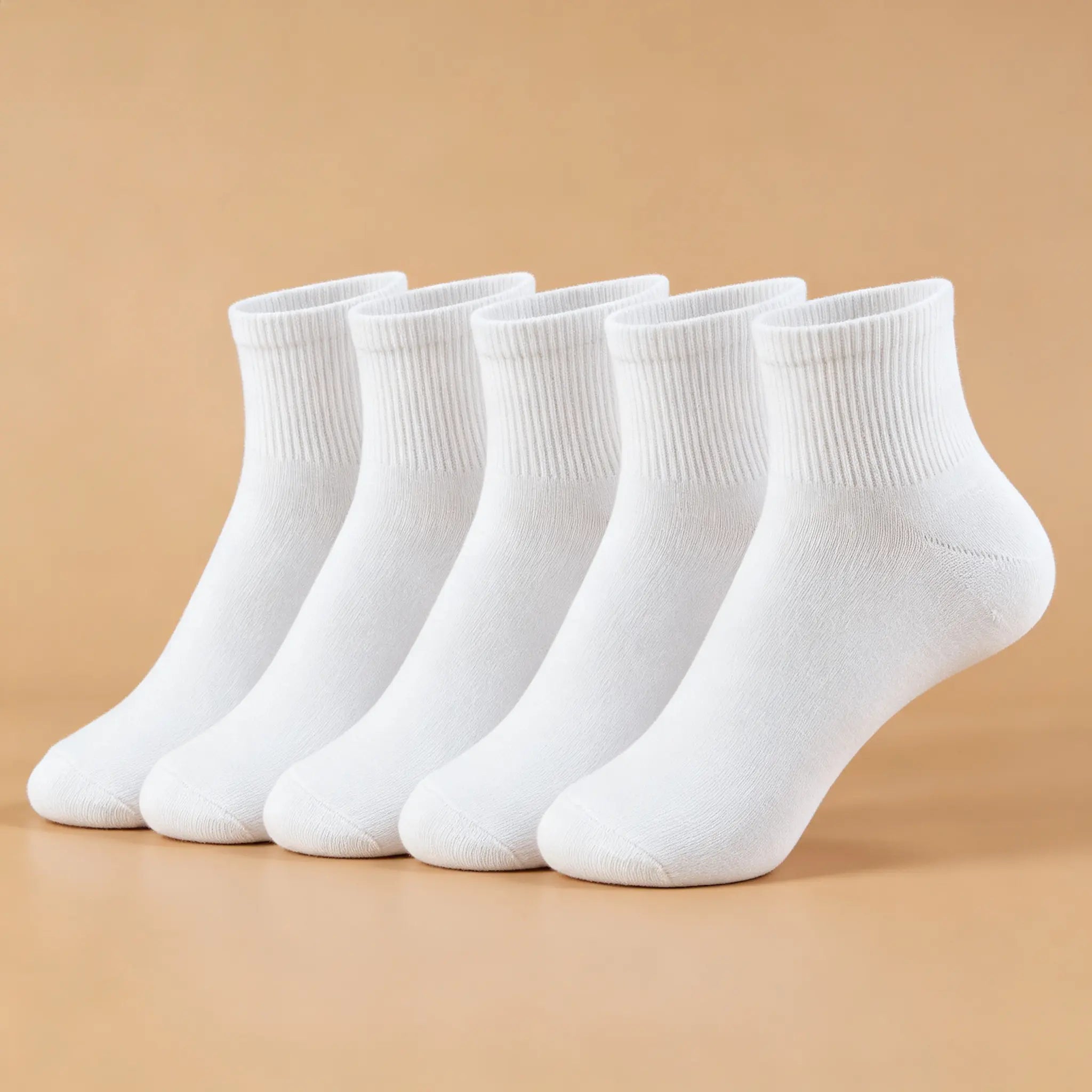 Xuancozy Women's White/Black Ankle Socks(10 Pairs)-Comfortable Daily Wear
